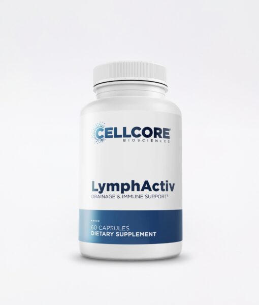 CellCore LymphActiv offers a powerful blend of herbs to support the body’s natural detoxification processes and lymphatic motion needed to support drainage.