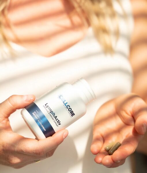 CellCore LymphActiv offers a powerful blend of herbs to support the body’s natural detoxification processes and lymphatic motion needed to support drainage.