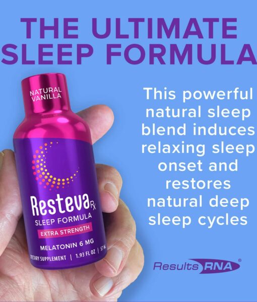 Resteva Rx Sleep - most effective sleep formula available, promoting relaxing sleep onset, deeper and more rejuvenating sleep.