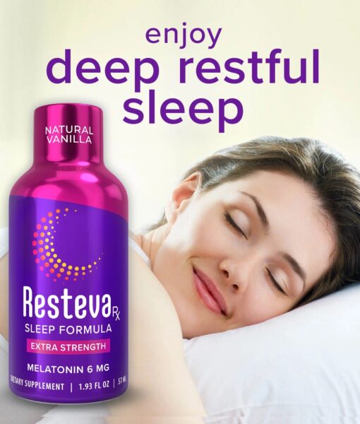 Resteva Rx Sleep - most effective sleep formula available, promoting relaxing sleep onset, deeper and more rejuvenating sleep.