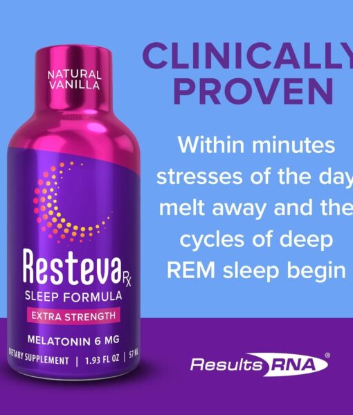 Resteva Rx Sleep - most effective sleep formula available, promoting relaxing sleep onset, deeper and more rejuvenating sleep.