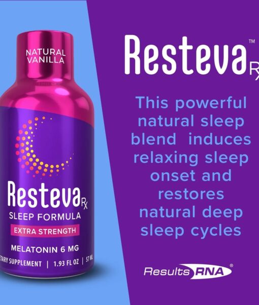 Resteva Rx Sleep - most effective sleep formula available, promoting relaxing sleep onset, deeper and more rejuvenating sleep.